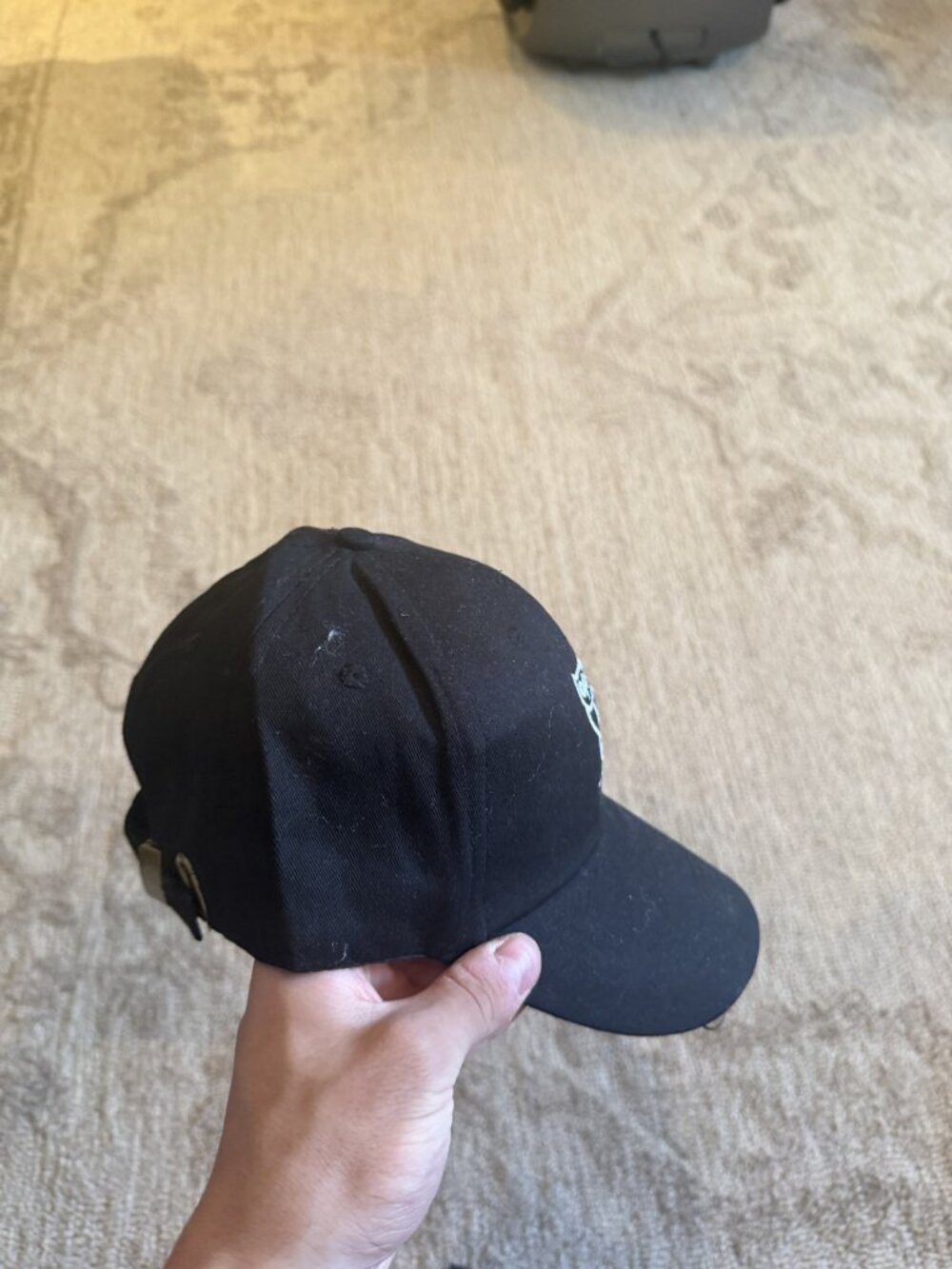 OVO Black White Owl Logo Cap NWT